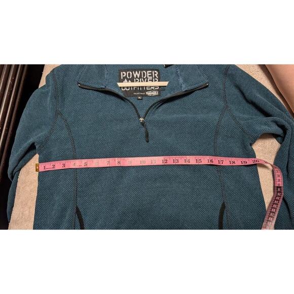 Powder River Outfitters by Panhandle Jacket Womens Sz XL Blue Half Zip - Picture 7 of 7